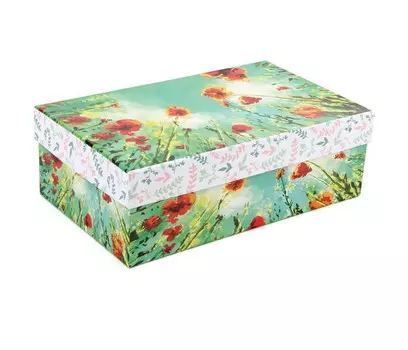 Veld CO Коробка прямоугольная Маки 25,5х15х8,5 см