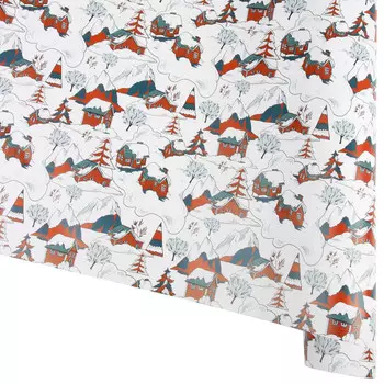 Veld CO Набор бумага Заснеженная деревня 10 листов 68х98 см