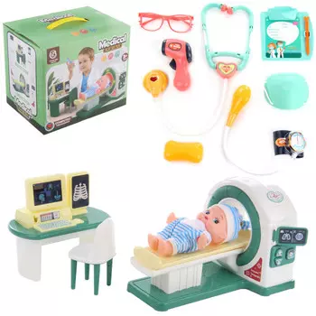 Veld CO Набор доктора с пупсом Крепкое здоровье 24х20,5х16,5 см