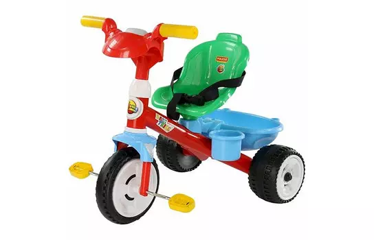 Велосипед трехколесный Coloma Беби Трайк со звуком и ремешком (колеса пластмассовые)