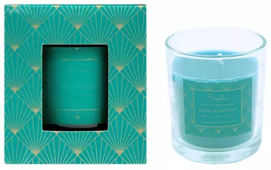 Вещицы Ароматическая свеча Basil & Neroli в стекле