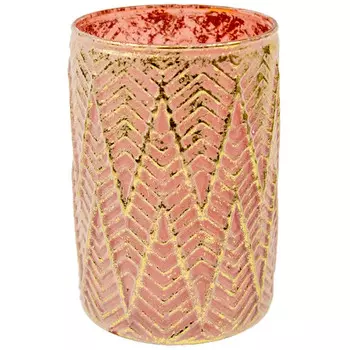 Вещицы Декоративная стеклянная ваза-подсвечник