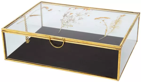 Вещицы Стеклянная шкатулка Цветы