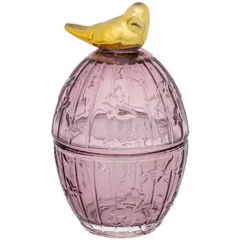 Вещицы Стеклянная шкатулка Птичка