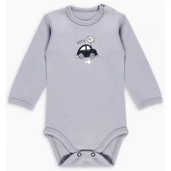 Веселый малыш Боди с длинным рукавом Бип-бип