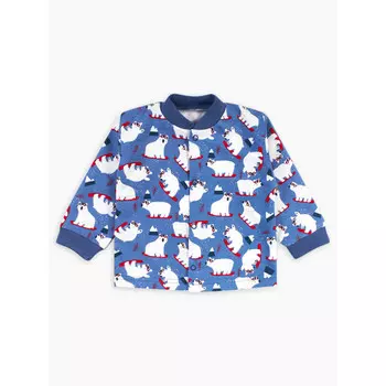 Веселый малыш Кофточка для мальчика Мишка-сноубордист