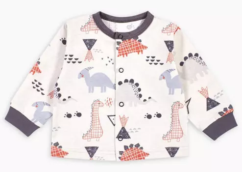 Веселый малыш Кофточка-распашонка Динозавр 24172/one