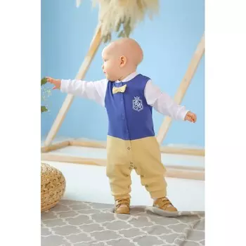 Веселый малыш Комбинезон с бабочкой Маленький джентельмен