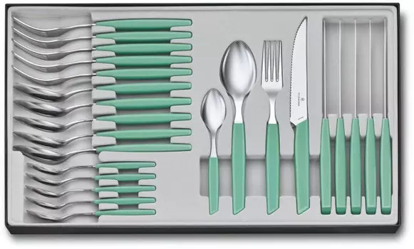 Victorinox Набор столовых приборов Swiss Modern 24 предмета 6.9093.12W.24/6.9096.12W2