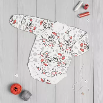 Vikalex Боди с длинным рукавом Собачки