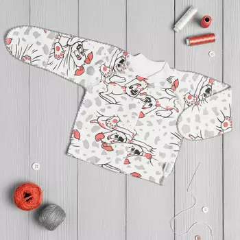 Vikalex Кофточка с длинным рукавом Собачки