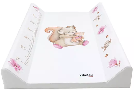 Vikalex Пеленальная доска №3 с ростомером Белочка 79х45х10 см