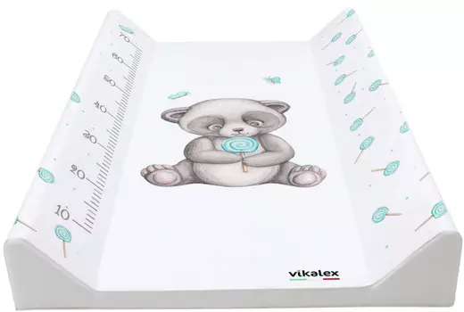 Vikalex Пеленальная доска №3 с ростомером Панда 79х45х10 см