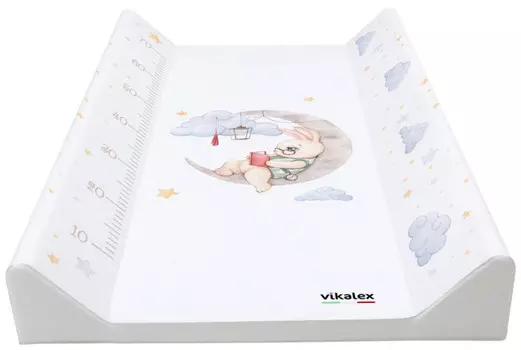 Vikalex Пеленальная доска №3 с ростомером Полет к Мечте Зайчик 79х45х10 см