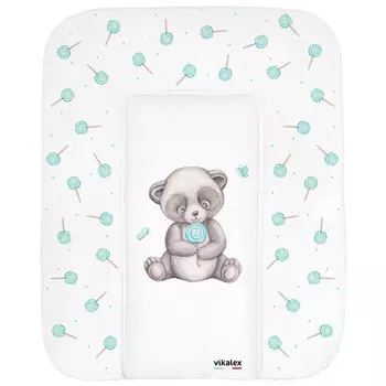 Vikalex Пеленальный матрасик №2 Панда 71х58х3 см