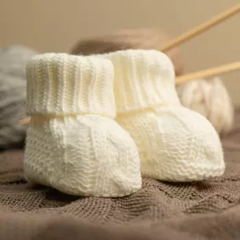 Vikalex Пинетки Косичка вязаные VI100