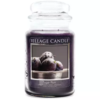 Village Candle Ароматическая свеча большая Сладкая Слива