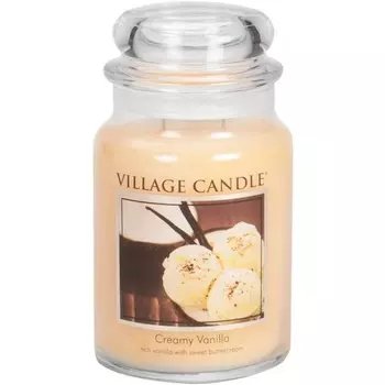 Village Candle Ароматическая свеча большая Сливочный крем и Ваниль