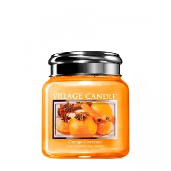 Village Candle Ароматическая свеча маленькая Апельсин с Корицей