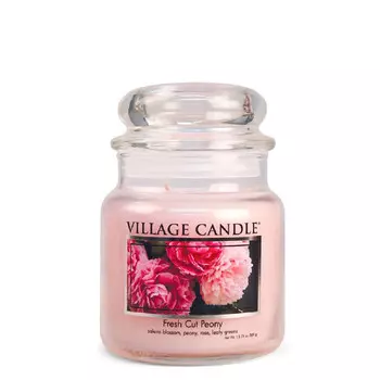 Village Candle Ароматическая свеча средняя Пион
