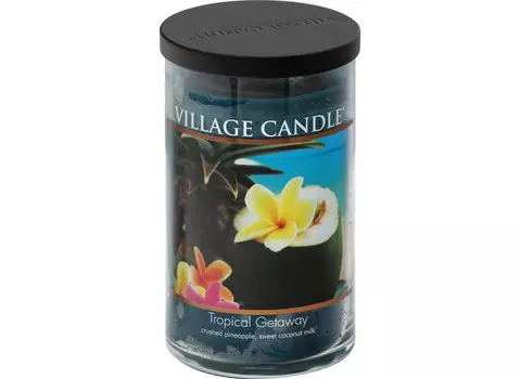 Village Candle Ароматическая свеча Тропический Остров стакан, большая