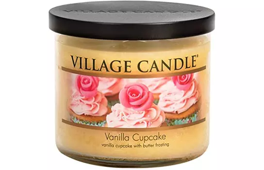 Village Candle Ароматическая свеча Ванильный кекс чаша, средняя