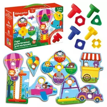 Vladi toys Игра-конструктор с болтами Парк развлечений