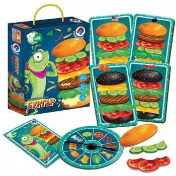 Vladi toys Настольная магнитная игра Бургер