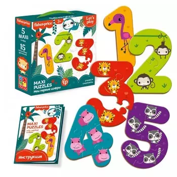 Vladi toys Пазлы Maxi Puzzle Мои первые цифры
