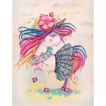 Волшебная мастерская Мозаика из пайеток Единорожка