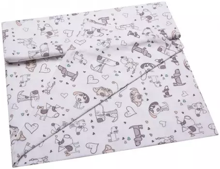 Вомбатик Простыня универсальная Собачки 148х148 см