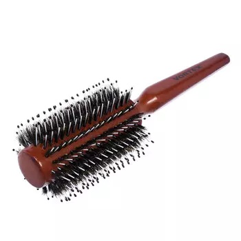 Vortex Расческа деревянная брашинг с пластиковыми зубчиками и натуральной щетиной 23х7.5 см