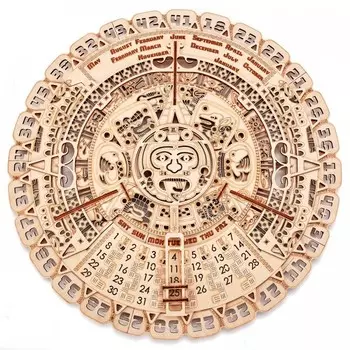 Wood Trick Механическая сборная модель Календарь Майя