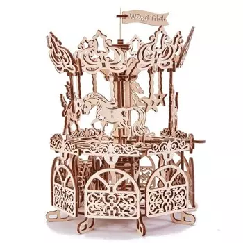 Wood Trick Механический 3D-пазл Карусель