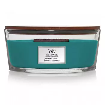 WoodWick Ароматическая свеча эллипс Можжевельник &amp; Ель