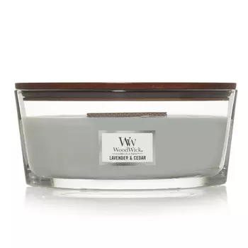 WoodWick Ароматическая свечаэллипс Лаванда &amp; Кедр