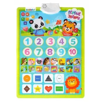 Zabiaka Обучающий плакат Первые знания