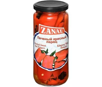 Zanae Перец Флорина печеный красный в рассоле 450 г