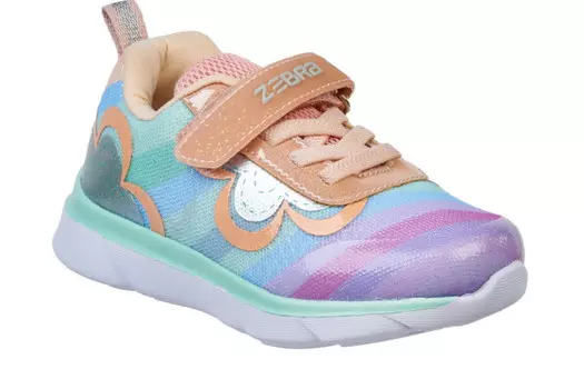 Зебра Полуботинки кроссовые дошкольные для девочки 16137-19
