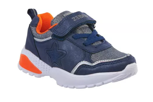 Зебра Полуботинки кроссовые дошкольные для мальчика