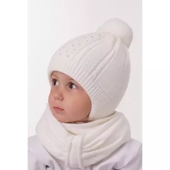 Журавлик Шапка для девочки Латте