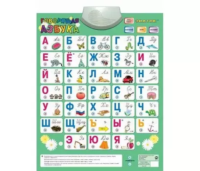 Знаток Электронный звуковой плакат Говорящая азбука