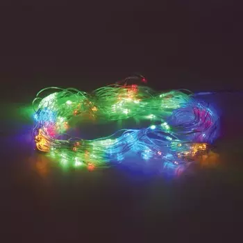 Золотая сказка Электрогирлянда светодиодная Сеть 160 ламп 1,5х1,5 м