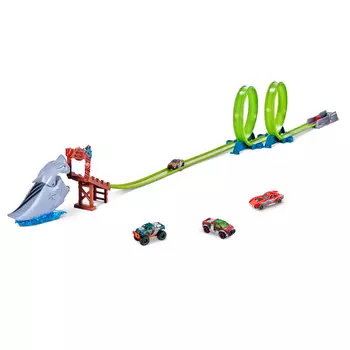 Zuru Игровой набор Metal Machines с машинкой трек Акула