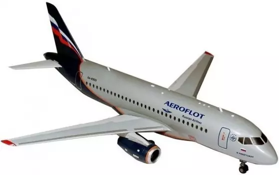 Звезда Сборная модель Пассажирский авиалайнер Суперджет 100 1/144