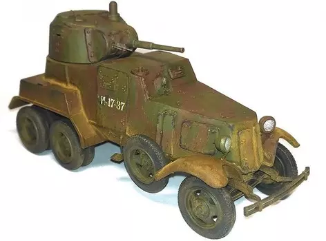 Звезда Сборная модель Советский бронеавтомобиль БА-10