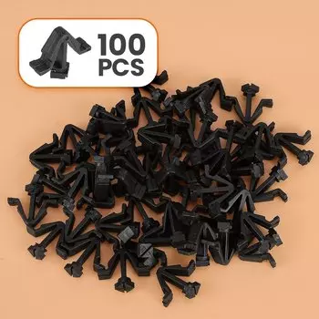 01553-03831 100 шт. зажим для передней решетки автомобиля подходит для Nissan Patrol Elgrand Skyline Stagea Navara Pathfinder Pulsar Ford Maverick