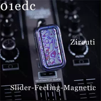 01EDC Mokume Zircuti Slider Feel магнитный металлический антистресс-слайдер тревога и снятие стресса ручной Спиннер