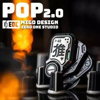 01EDC Studio P O P 2,0 Специальный материал Push слайдер декомпрессионный инструмент монета кончик пальца гироскоп Игрушка EDC снятие стресса
