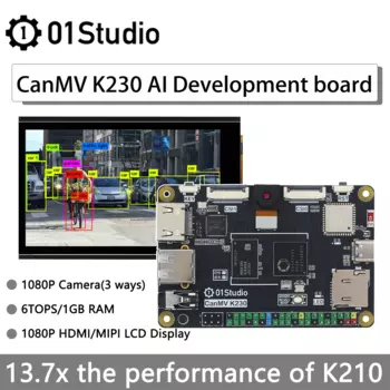 01Studio CanMV K230 AI Макетная плата Demo Встроенный модуль камеры K210 Kendryte Интеллект визуального распознавания